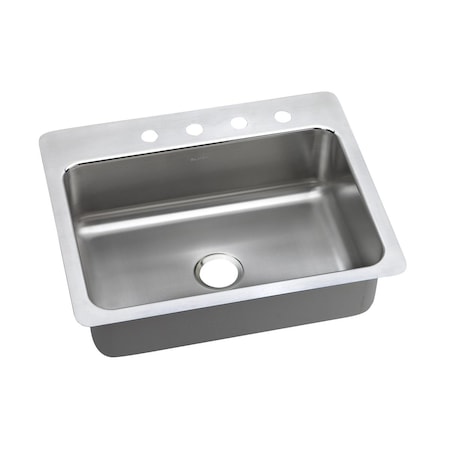 Pacemaker Stainless Steel 27 X 22 X 7-1/2 Single Bowl Dual Mount Sink